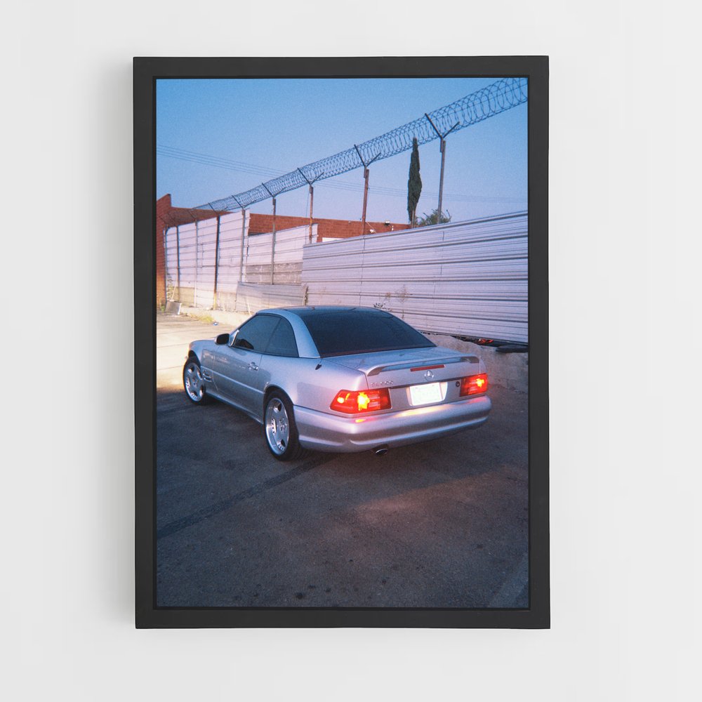 Poster R129 en Stationnement – affiche Mercedes (vue 2)